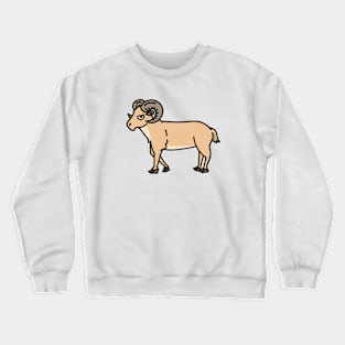 Cute ram animal staring you down Crewneck Sweatshirt